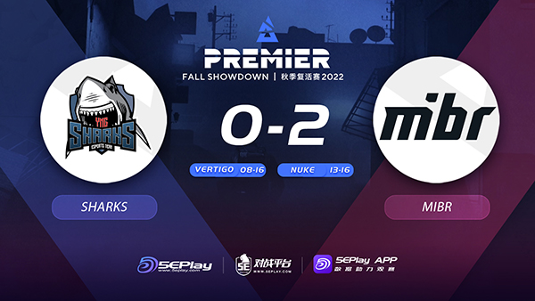 【CS:GO】BLAST showdown：Sharks 0-2 MIBR-第0張