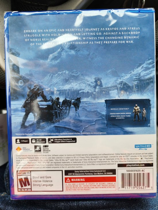 《战神5》实体版游戏偷跑！游戏至少要预留91GB空间-第3张