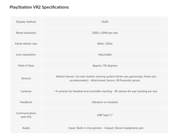 【主机游戏】索尼PS VR2上市定档：2023年2月见！售价4006元-第3张