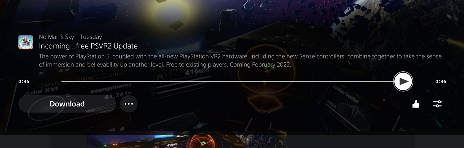 《无人深空》免费PSVR 2更新将于明年硬件首发同步推出 3%title%