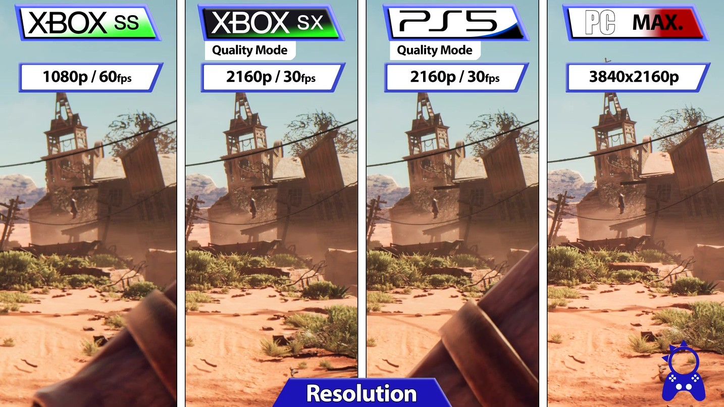 《暗邪西部》各平台画面对比视频：PS5|XSX达4K/30帧 4%title%
