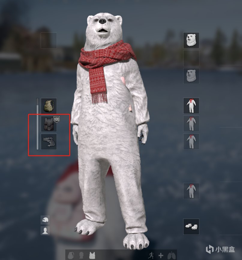 【绝地求生】圣诞节全套测评：憨厚的北极熊--雪地吉利服-第7张