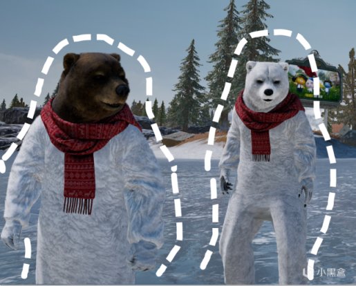 【絕地求生】聖誕節全套測評：憨厚的北極熊--雪地吉利服-第24張