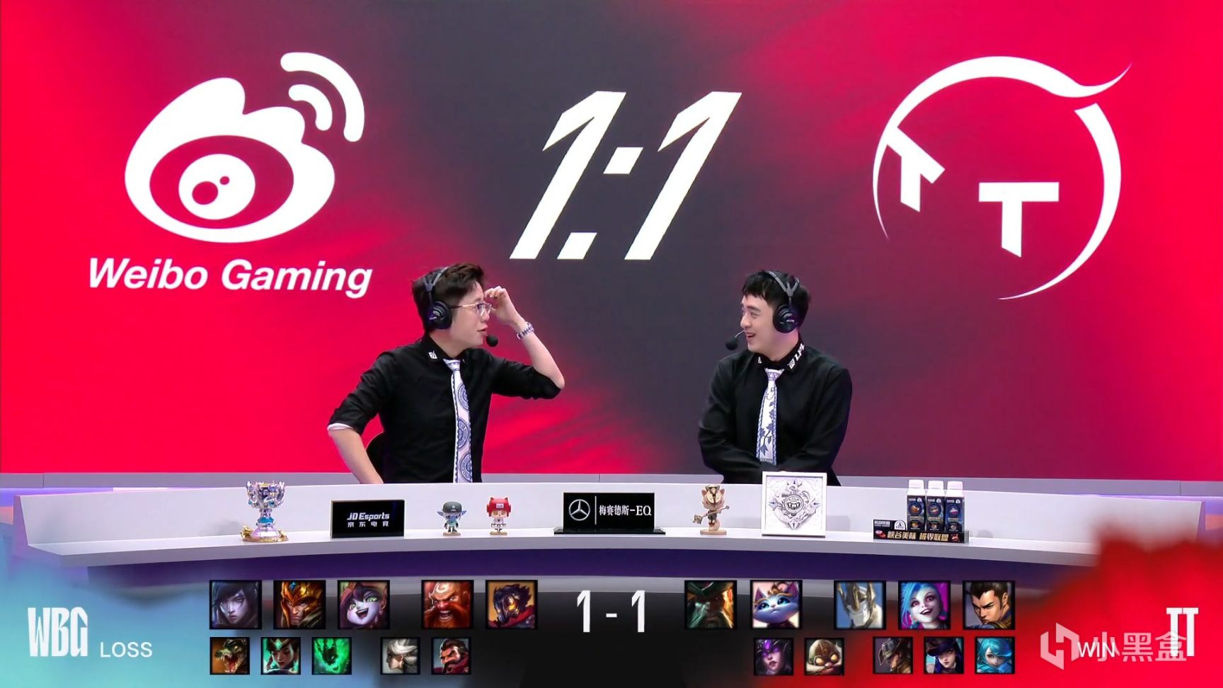 【英雄联盟】LPL春季赛:Puff金克斯超神,TT 1-1 WBG!