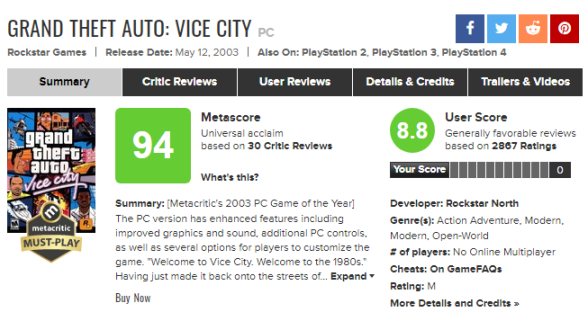 Metacritic歷史百大PC遊戲列表（11-40名）-第55張