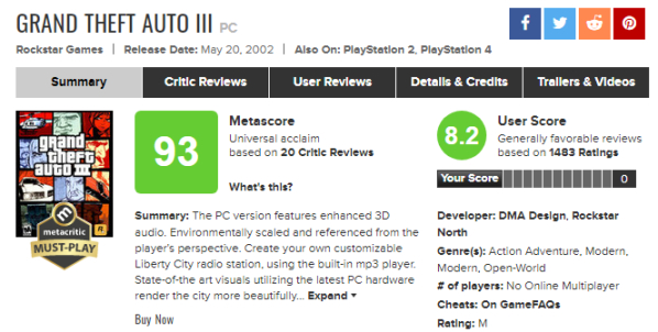 Metacritic歷史百大PC遊戲列表（11-40名）-第23張