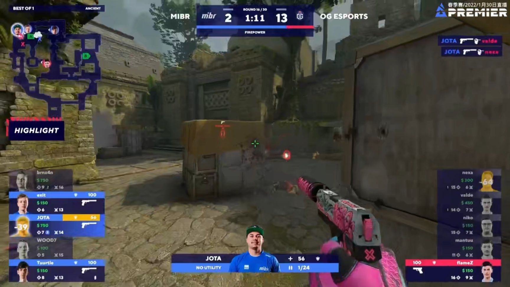 【CS:GO】BLAST春季小组赛：nexa的救赎，OG 16-9力克MIBR晋级决赛-第4张