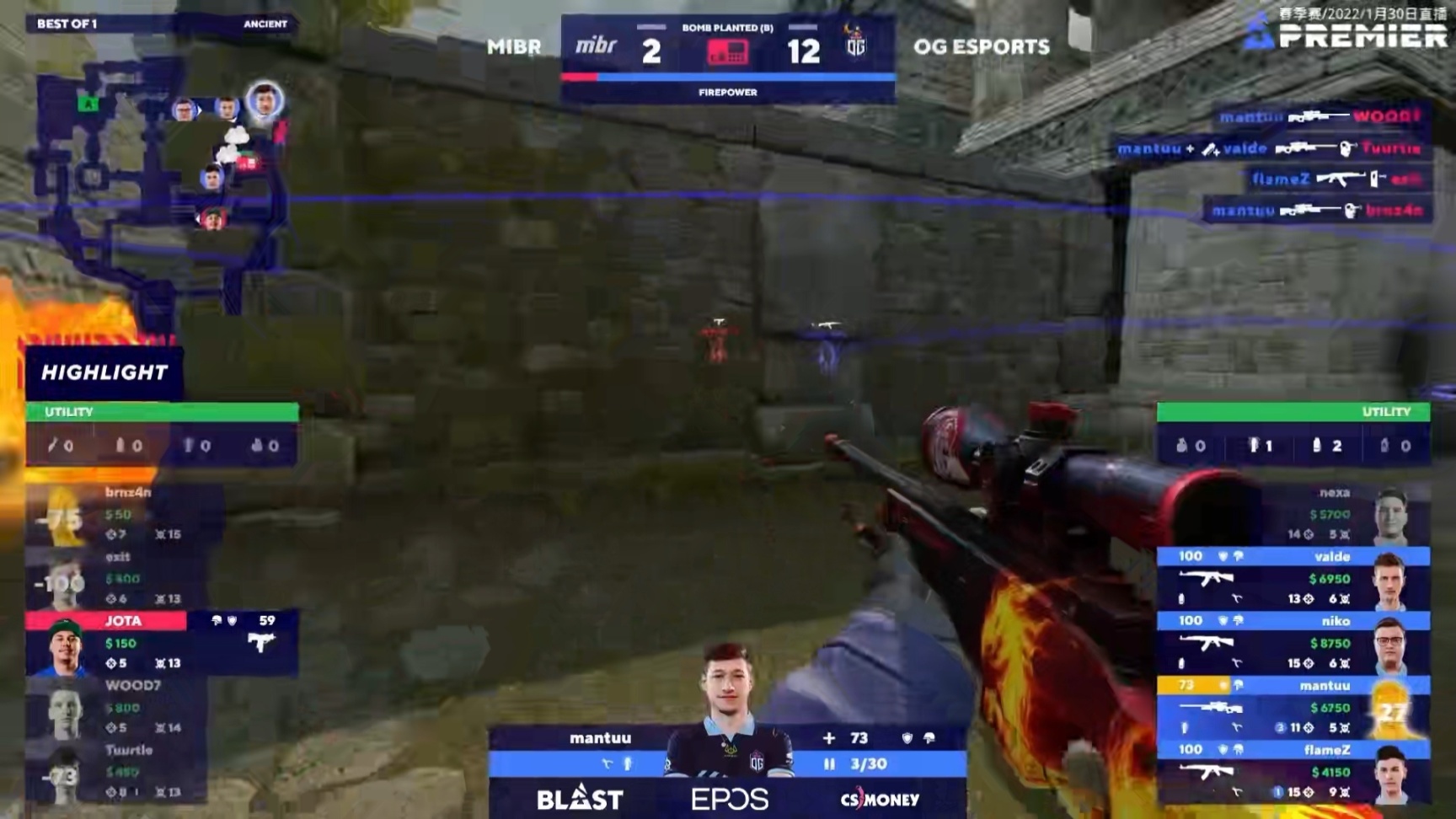 【CS:GO】BLAST春季小组赛：nexa的救赎，OG 16-9力克MIBR晋级决赛-第3张