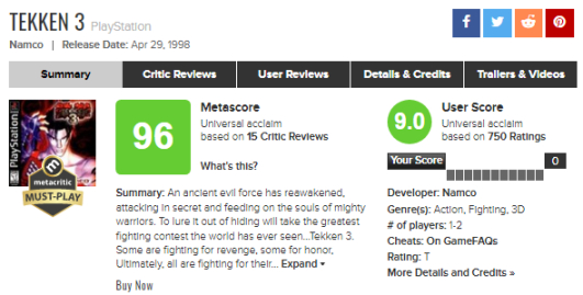 【主機遊戲】Metacritic歷史遊戲排行榜前百及部分統計數據-第28張