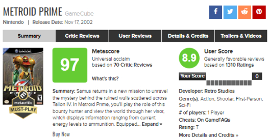【主機遊戲】Metacritic歷史遊戲排行榜前百及部分統計數據-第54張