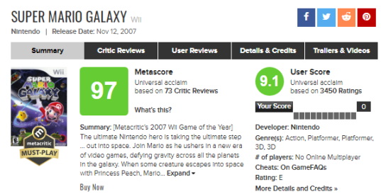 【主機遊戲】Metacritic歷史遊戲排行榜前百及部分統計數據-第68張