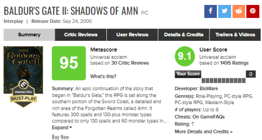 【主機遊戲】Metacritic歷史遊戲排行榜前百及部分統計數據-第8張