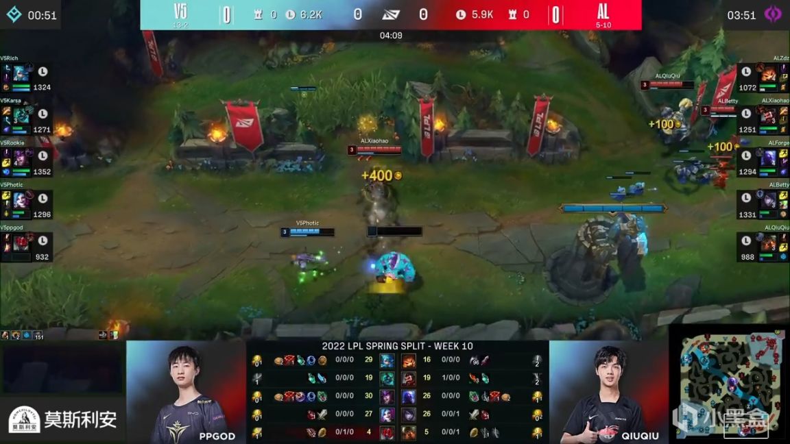 【英雄联盟】LPL春季赛：Rookie生涯第四百胜！V5 1-0 AL！-第3张