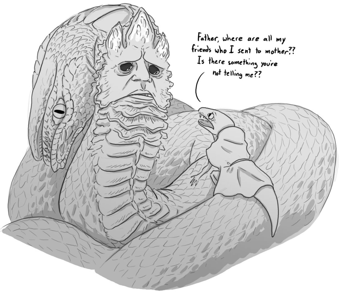 《艾尔登法环》趣味小漫画：蛇人少女在火山官邸的日常-第8张