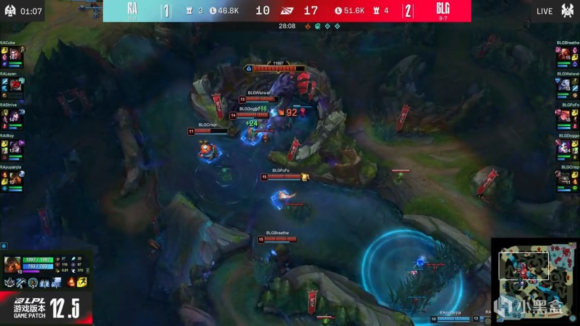 【英雄联盟】LPL春季赛：让一追三晋级次轮！BLG 3-1 RA！-第9张