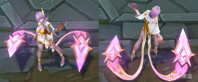 【英雄联盟】至臻皮肤模型调整：紫色+粉红色 武器光芒更加明显-第6张
