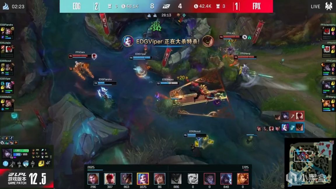 【英雄聯盟】LPL春季賽：Viper三殺帶隊晉級次輪！EDG 3-1 FPX！-第8張