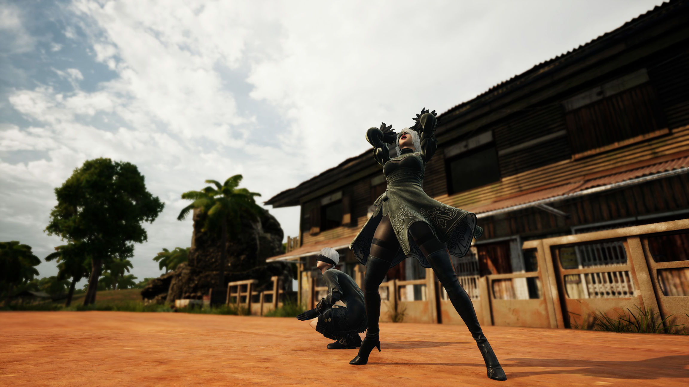 pubg尼尔系列联名 2b小姐姐高清图集欣赏-绝地求生-虎扑社区