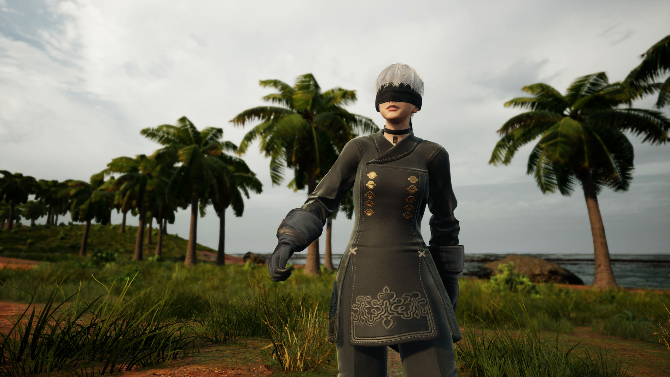 pubg尼尔系列联名 2b小姐姐高清图集欣赏-绝地求生-虎扑社区