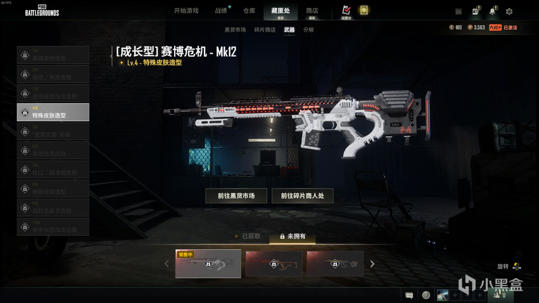 【绝地求生】黑货箱武器箱内一览：MK12-赛博危机上线，你一发入魂了吗？-第4张