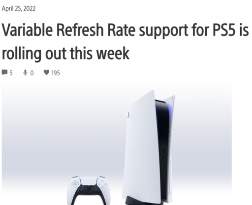 【主机游戏】发售快两年的PS5终于满血？本周将支持VRR可变刷新率！首批可用游戏公开-第1张