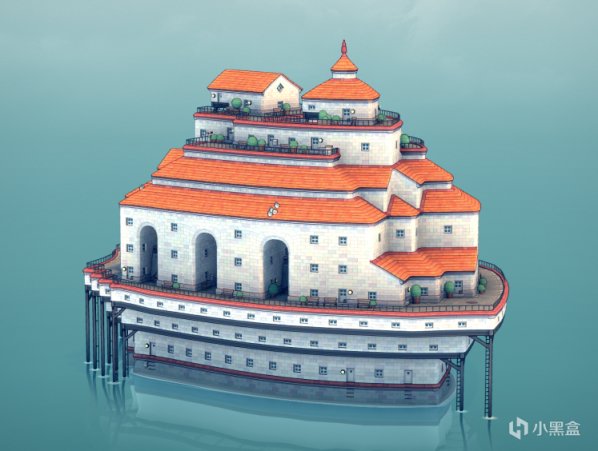 【PC遊戲】Townscaper 城鎮疊疊樂：傾聽大海的波濤，打造夢幻的城堡-第2張