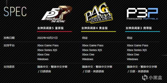 【主机游戏】女神异闻录345系列登陆XBOX和PC，发售直接进XGP游戏库-第5张