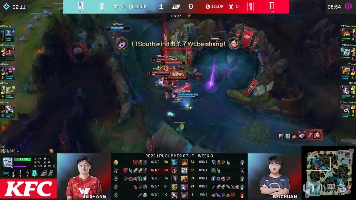 【英雄联盟】LPL夏季赛：Beichuan佛耶戈统治野区！TT 2-0 WE！-第4张