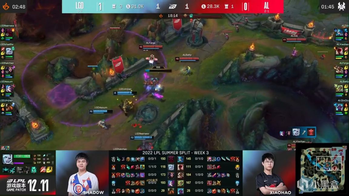 【英雄联盟】LPL夏季赛：Assum金克斯四杀！LGD 2-0 AL！-第5张