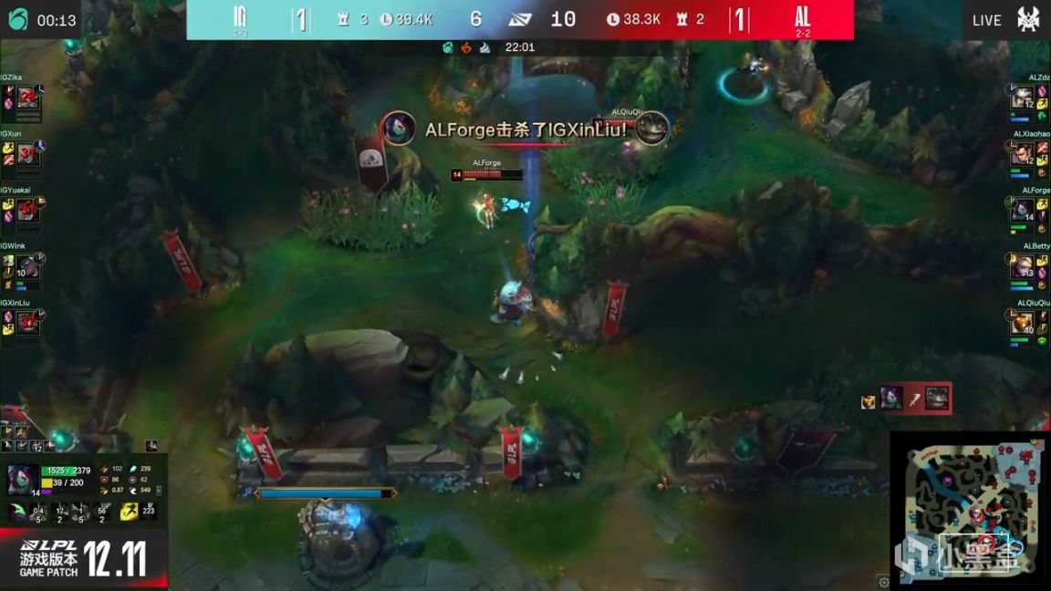 【英雄聯盟】LPL夏季賽：Forge阿卡麗讓一追二！AL 2-1 IG！-第8張