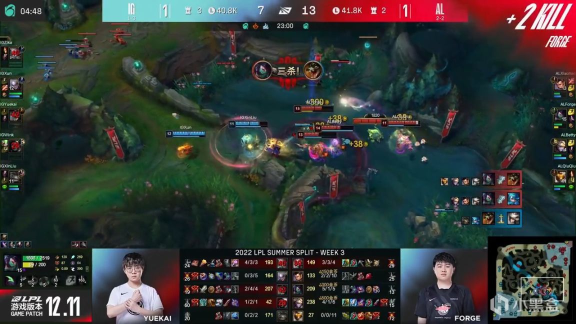 【英雄聯盟】LPL夏季賽：Forge阿卡麗讓一追二！AL 2-1 IG！-第9張