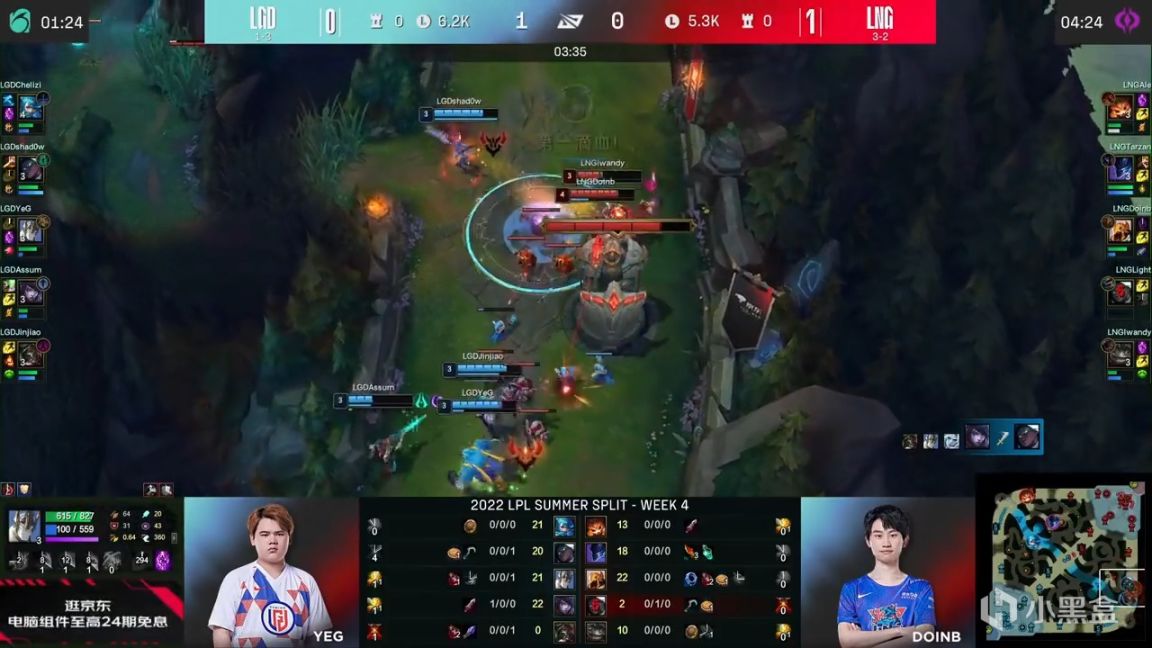 【英雄聯盟】LPL夏季賽：YeG加里奧鏖戰47分鐘！LGD 1-1 LNG！-第3張