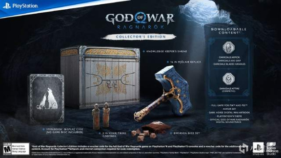 《戰神5諸神黃昏》限定版收藏版介紹，PS4升級PS5版需加100港幣-第4張