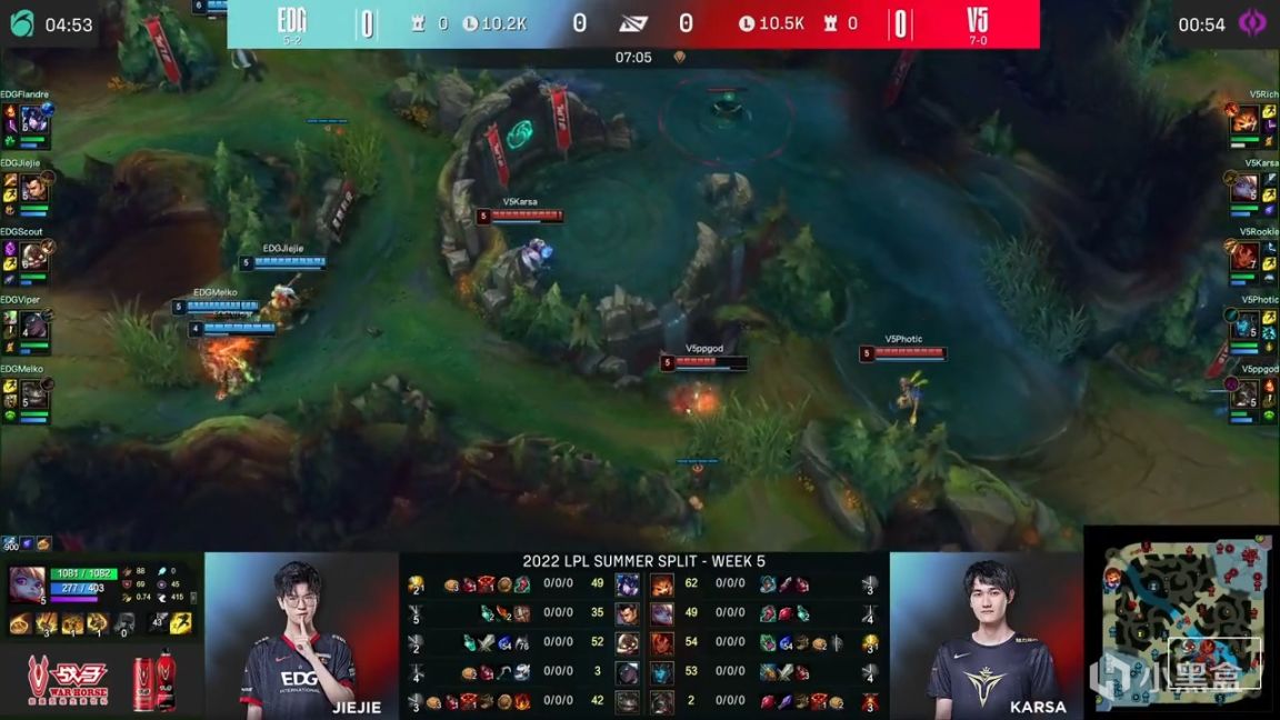 【英雄联盟】LPL夏季赛：Photic滑板鞋五杀！V5 1-0 EDG！-第3张