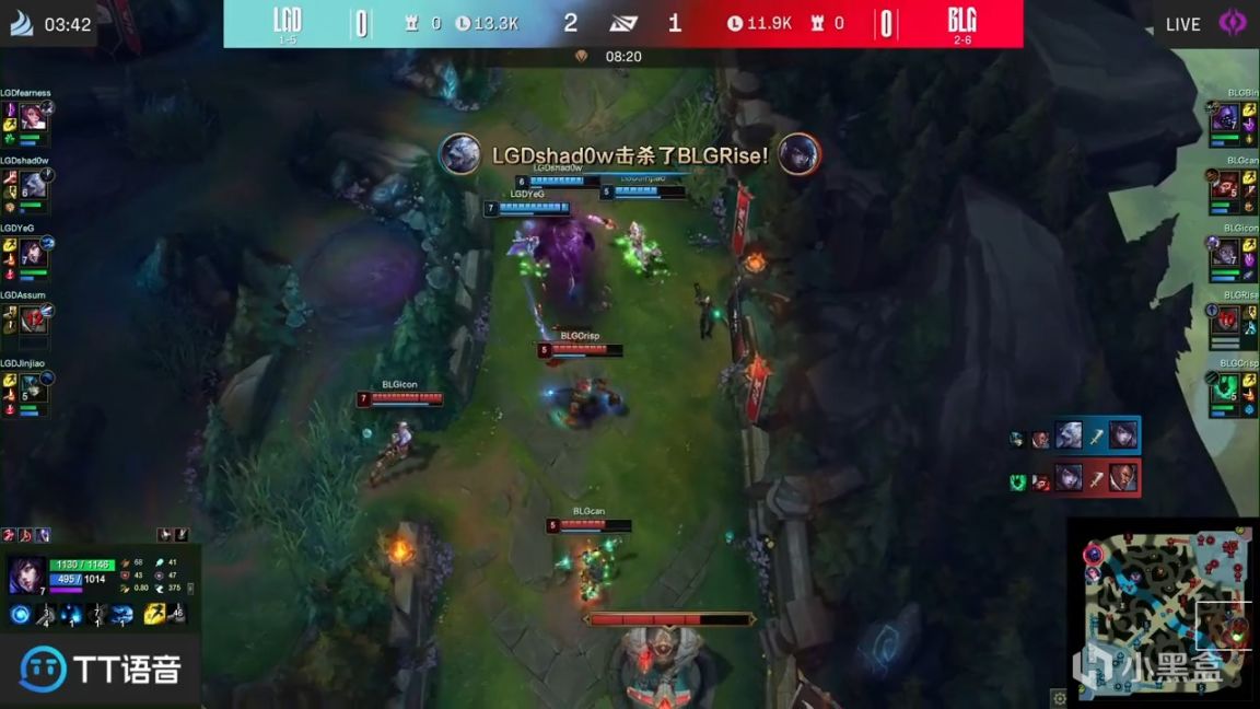 【英雄联盟】LPL夏季赛：YeG狐狸终结比赛！LGD 1-0 BLG！-第4张