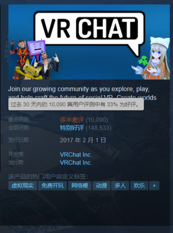 【PC游戏】VRchat即将加入EAC反作弊系统，引发大量玩家抗议-第0张