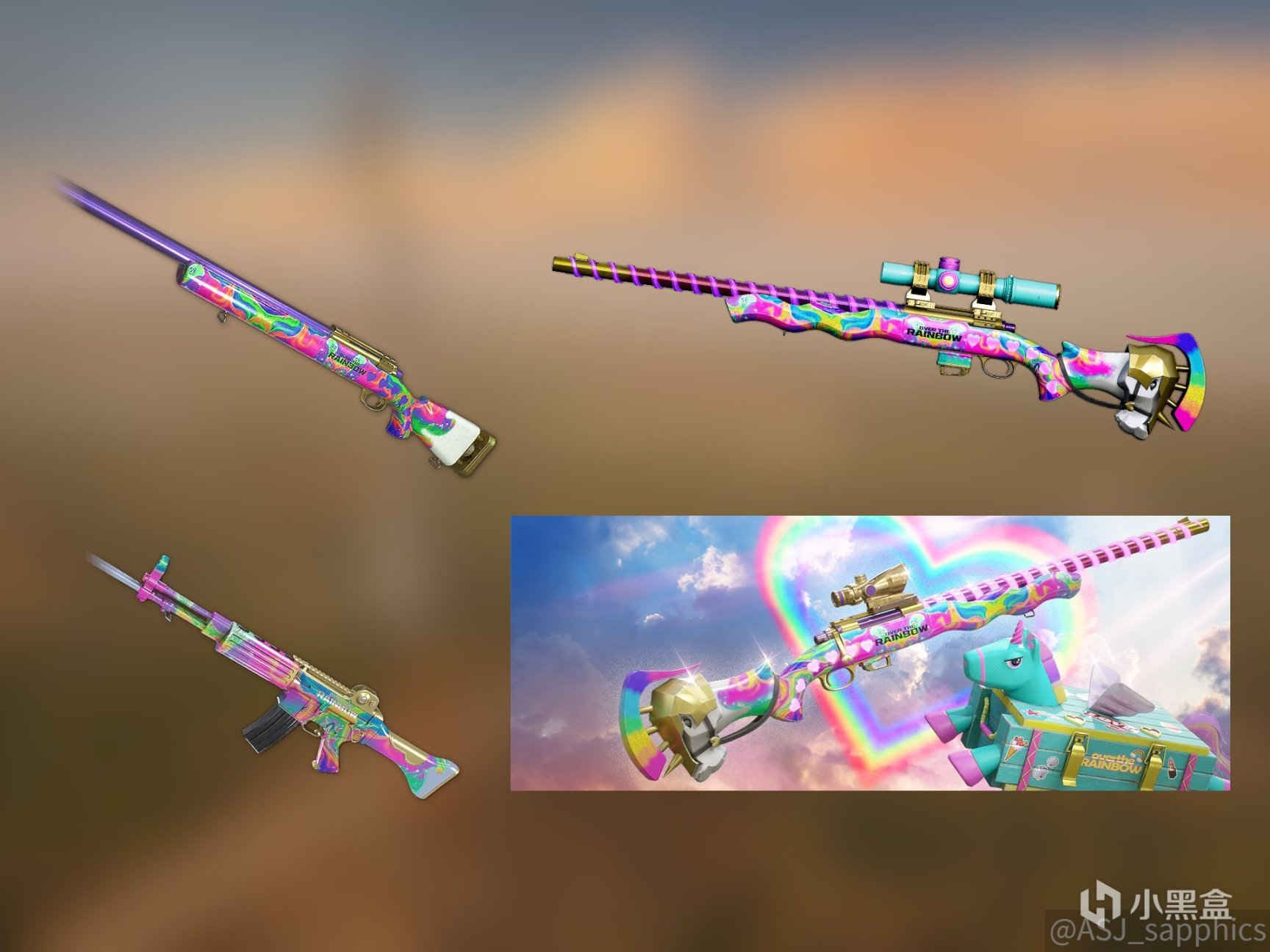 【絕地求生】第八把升級武器彩虹小馬-M24爆料：畫風大變 熒光炫彩-第1張