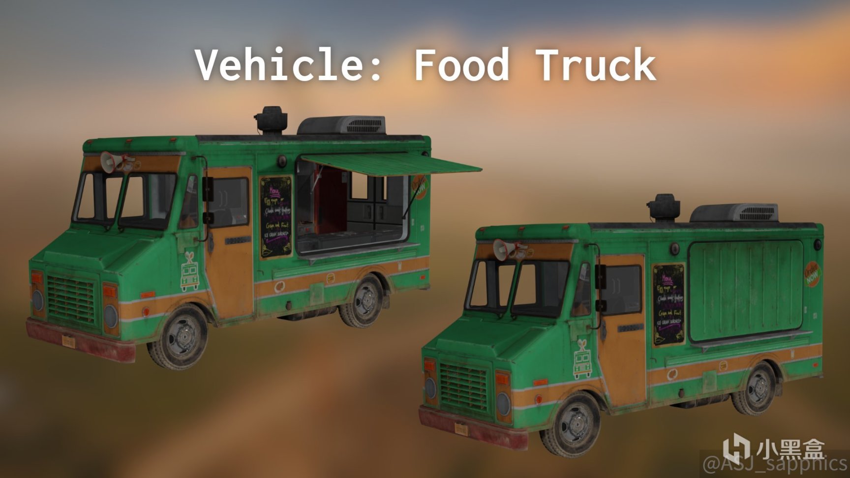 【绝地求生】看看即将上线游戏的两款车：零食车，电车