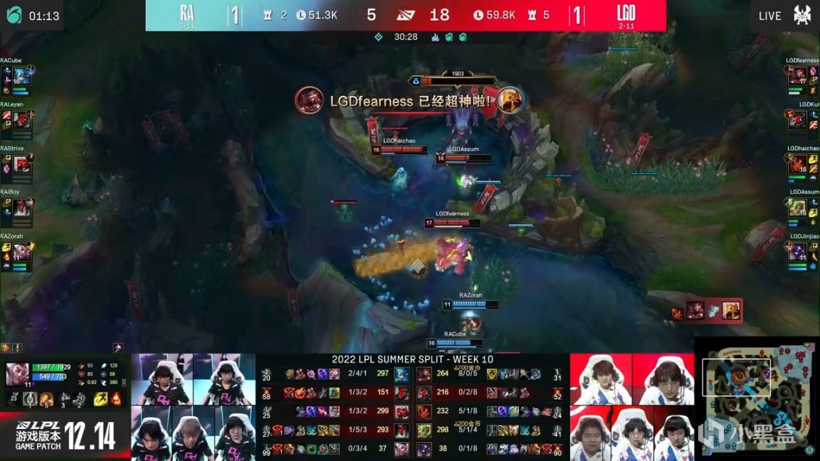 【英雄联盟】LPL夏季赛：Fearness纳尔超神！LGD 2-1 RA！-第12张