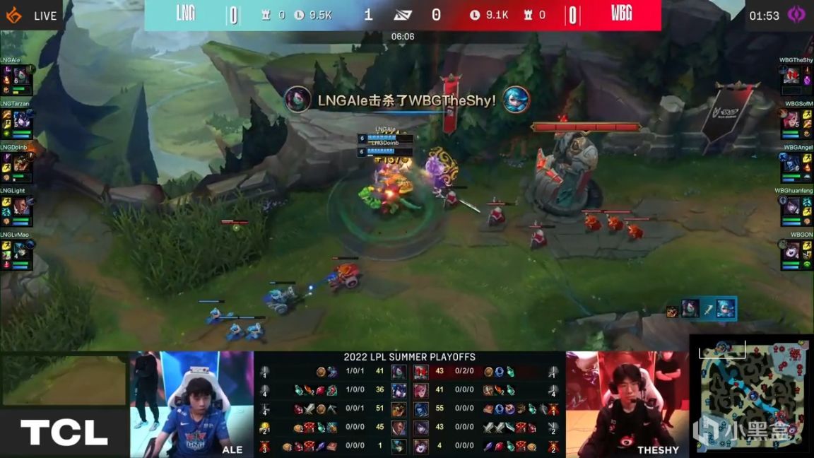 【英雄联盟】LPL季后赛：Shy哥格温1/8被军训！LNG 1-0 WBG！-第4张