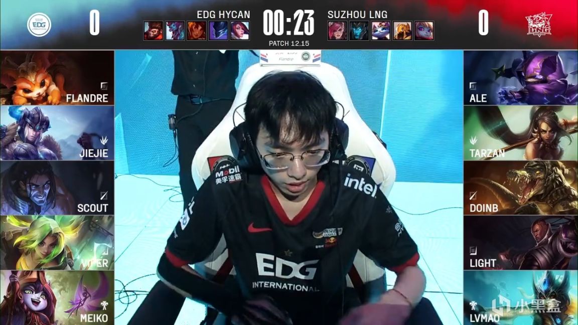 【英雄联盟】LPL季后赛：Scout塞拉斯战神打爆中路！EDG 1-0 LNG！-第2张