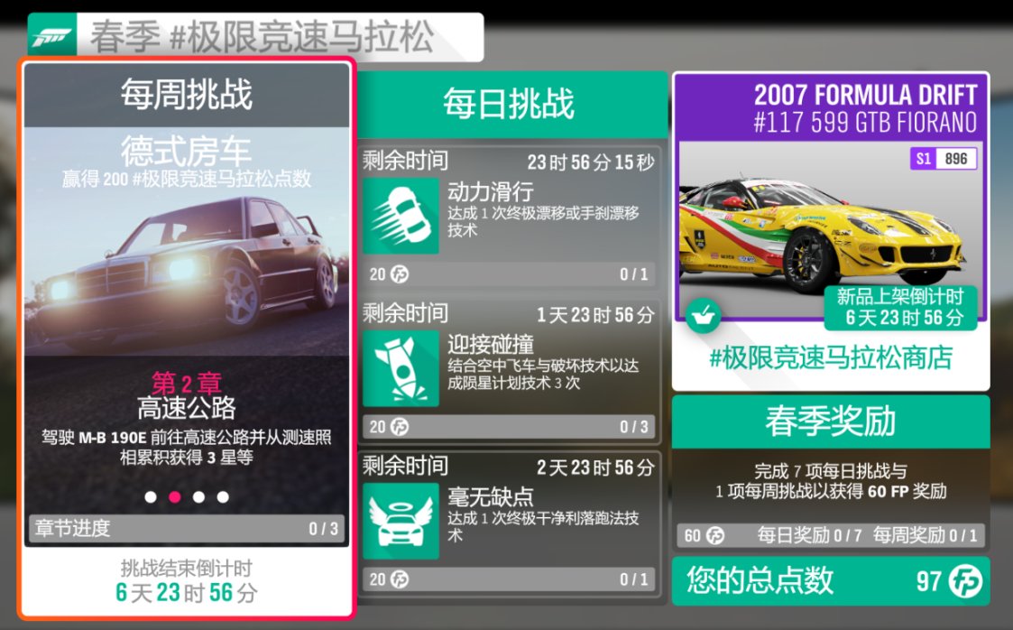 《极限竞速：地平线4》S52赛季春季赛指南（S52结束！）