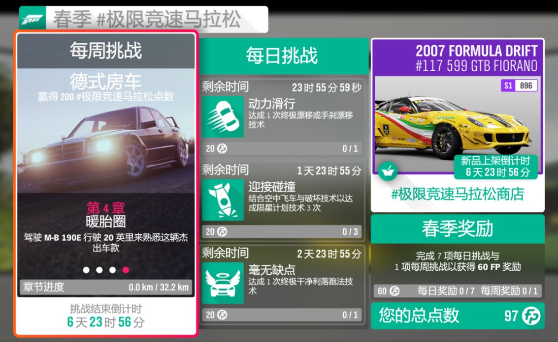 《极限竞速：地平线4》S52赛季春季赛指南（S52结束！）