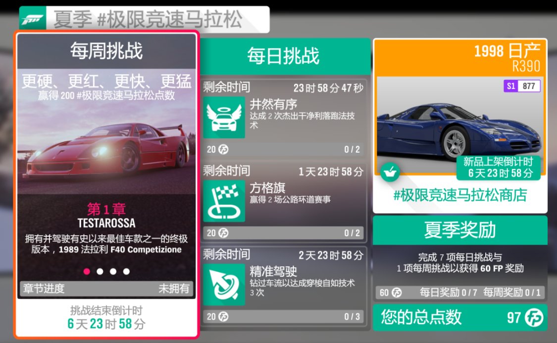 《极限竞速：地平线4》S53赛季夏季赛指南（稀有奖励周）