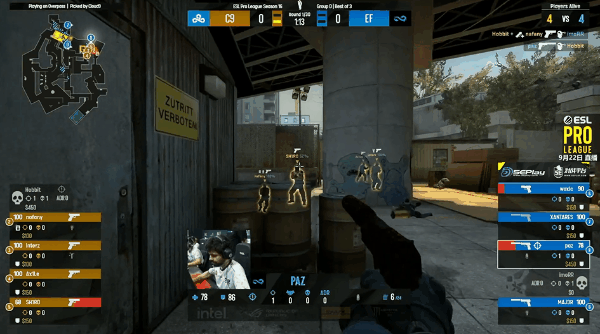 EPL S16：完美防守 C9 2-0战胜Eternal Fire