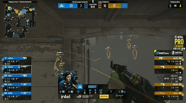 EPL S16：完美防守 C9 2-0战胜Eternal Fire
