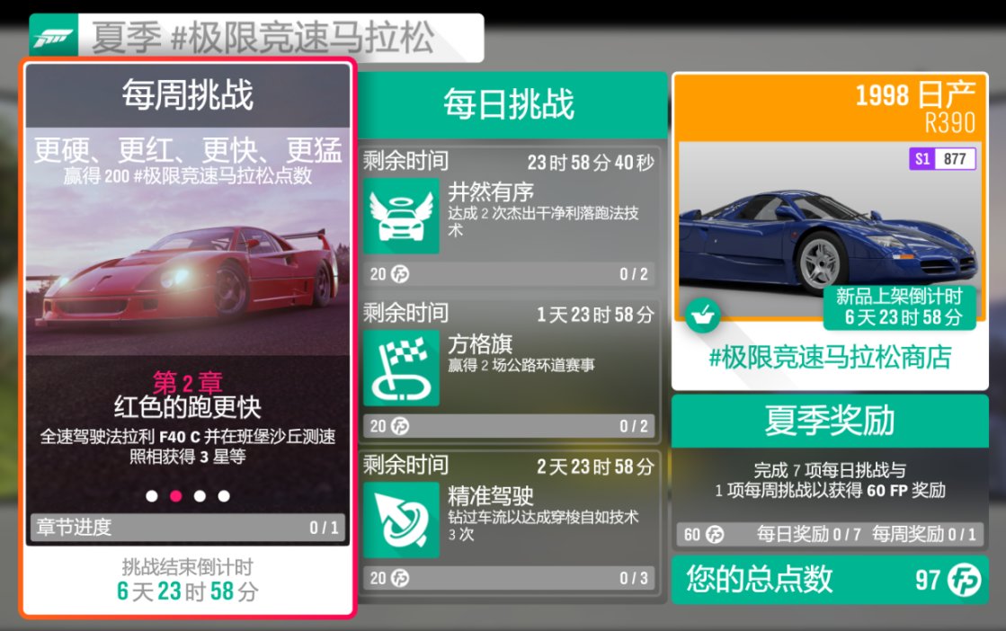 《极限竞速：地平线4》S53赛季夏季赛指南（稀有奖励周）