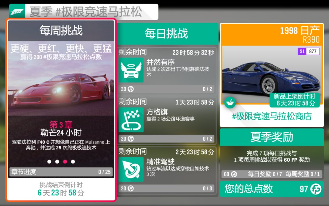 《极限竞速：地平线4》S53赛季夏季赛指南（稀有奖励周）
