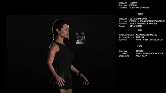 【球盟会】虚幻5朱莉版《古墓丽影》电影人物模型展示