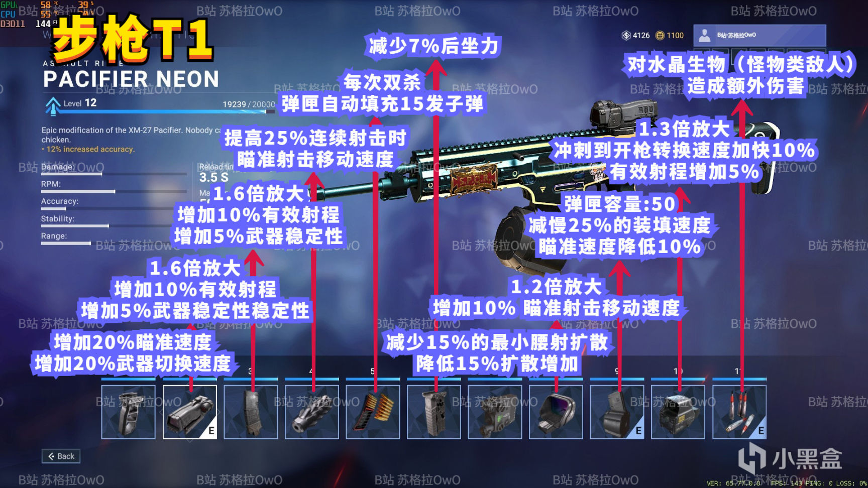 【PC遊戲】[破碎線shatterline]一張圖看懂全配件 全武器全配件屬性翻譯整合圖-第1張